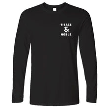 Load image into Gallery viewer, Black Fierce &amp; Noble Logo Long Sleeve
