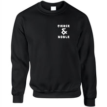 Load image into Gallery viewer, Black Fierce &amp; Noble Logo Jumper
